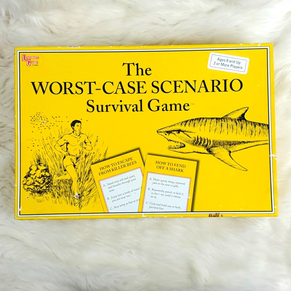 Vintage 2001 University Games The Worst Case Scenario Survival Game